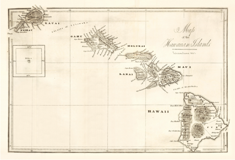 Map the Hawaiian Islands 