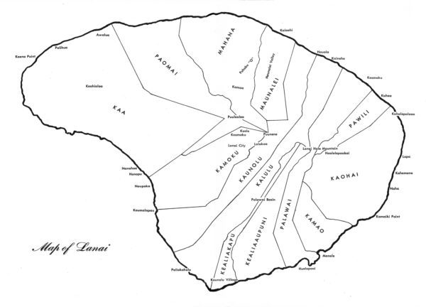 Gay Lāna‘i Map